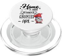 Gnomies Home Is Where My Gnomies Are Xmas, gnomo natalizio PopSockets PopGrip per MagSafe