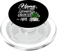 Gnomies Home Is Where My Gnomies Are Xmas, gnomo natalizio PopSockets PopGrip per MagSafe