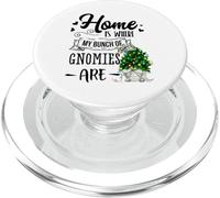 Gnomies Home Is Where My Gnomies Are Xmas, gnomo natalizio PopSockets PopGrip per MagSafe