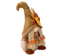 Gnomo autunnale, Decorazioni del Ringraziamento degli gnomi |. Gnomo J della foglia d'acero, bambola K di peluche nana senza volto fatta a mano con foglie d'acero e decorazioni del Ringraziamento