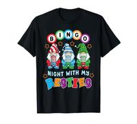 Gnomo Bingo Night with My Bestie Gambling Gambler regalo Maglietta