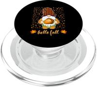 Gnomo carino di Halloween che tiene la ghianda autunno ciao foglie autunnali PopSockets PopGrip per MagSafe