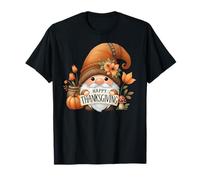 Gnomo Carino Felice del Ringraziamento Maglietta