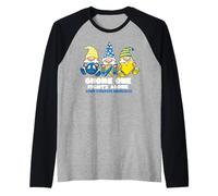 Gnomo di sensibilizzazione sulla sindrome di Down Uno Maglia con Maniche Raglan