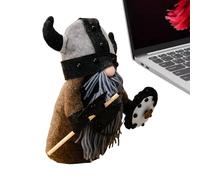 Gnomo Guerriero Gnomo scandinavo | Statuetta gnomo di peluche nano - Bambola di Elfo da giardino, bambola svedese scandinava, bambola in miniatura per decorazione festa