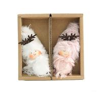 Gnomo natalizio in peluche a forma di pupazzo di Babbo Natale, nano, per elfo, decorazione pasquale natalizia in tessuto lavorato a maglia, ornamento adatto per casa e finestra (14#)