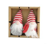 Gnomo natalizio in peluche a forma di pupazzo di Babbo Natale, nano, per elfo, decorazione pasquale natalizia in tessuto lavorato a maglia, ornamento adatto per casa e finestra (5#)