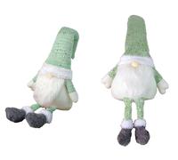 gnomo natalizio luminoso 40 cm verde