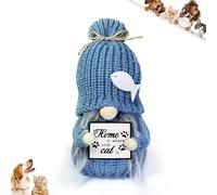 Gnomo per amanti dei gatti, gnomo scandinavo fatto a mano, decorazione per la casa per proprietari di gatti, graziosa decorazione per mensola e caminetto a tema animale domestico, regalo per gli