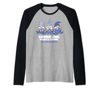 Gnomo per la sensibilizzazione alla SLA Uno combatte da solo Maglia con Maniche Raglan
