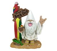 Gnomo Rock - “George” e Fred la Rana - “È Ora di Fare Festa - Vai con il Rock!” - Questo Gnomo porta il Rock and Roll nel tuo Giardino Fatato. Una Statuina in Miniatura Gnomo da Giardino alto