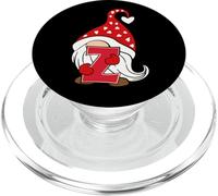 Gnomo rosso di San Valentino che tiene la lettera Z carino monogramma grafico PopSockets PopGrip per MagSafe