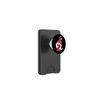 Gnomo rosso di San Valentino che tiene la lettera Z carino monogramma grafico PopSockets PopWallet per MagSafe