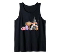 Gnomo Strega Pastello Halloween Zucca Rosa Grafica Canotta