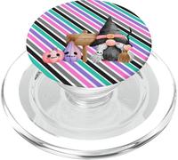 Gnomo strega pastello Halloween zucca rosa grafica PopSockets PopGrip per MagSafe