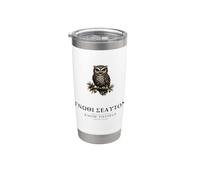 Gnothi Seauton Gufo di Atena Saggezza greca Maxim Bicchiere termico in acciaio inox doppia parete