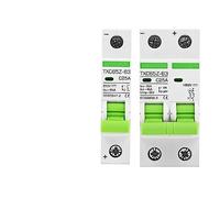 GNQUKEBWH Interruttore Automatico DC1000V 2P MCB 1P Protezione da cortocircuito 6A 10A 16A 20A 50A 60A 100A 125A DC24V 48V 100V Tensione Energia Solare 1 pz(1P DC250V,125A)