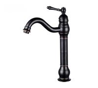 GNQUKEBWH Rubinetti for Bagno in Rame Antico Rubinetti for lavabo Ottone Bronzo lucidato a Olio Rubinetto Nero Rubinetto for Bagno Doccia a Mano Rubinetto for Acqua Calda Fredda Mxier(SLT001)