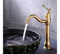 GNQUKEBWH Rubinetti for Bagno in Rame Antico Rubinetti for lavabo Ottone Bronzo lucidato a Olio Rubinetto Nero Rubinetto for Bagno Doccia a Mano Rubinetto for Acqua Calda Fredda Mxier(SLT001F)