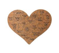 GNring 32 pezzi di puzzle in legno a forma di cuore, regali di compleanno per moglie, marito, fidanzata