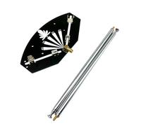 GNring Antenna Ad Alto Guadagno Antenna a Asta Corno FM Stampaggio in Un Pezzo con Scheda Antenna per Video Home TV Audio