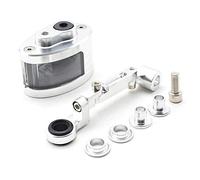 GNSDHJIK Hot Moto CNC Freno Frizione Serbatoio Cilindro Fluido Olio Tazza Staffa Per YH MT10 MT07 MT09 MT/FZ 07 09 FZ07 FZ09 FZ8(D'argento)