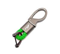 GNSDHJIK per YH YZF R1 YZF-R1 YZFR1 R1 Accessori CNC Portachiavi in Metallo con Corda Intrecciata per Moto(Verde)