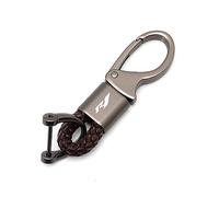 GNSDHJIK per YH YZF R1 YZF-R1 YZFR1 R1 Accessori CNC Portachiavi in Metallo con Corda Intrecciata per Moto(Brown)