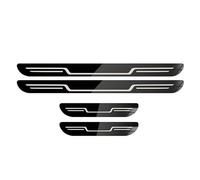 GNTHERF 4 Pezzi Battitacco Auto in Acciaio Inox, per Jeep Avenger 2023 2024 2025 Esterno Battitacco Protezione Plates Protezioni del Pedale Accessori