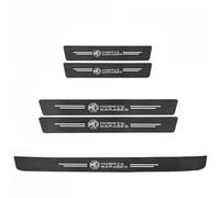 GNTHERF 5 Pezzi Fibra di Carbonio Battitacco Protezione, per MG ZS EV 2019-2022 2023 Prevenire L'Usura AntiGraffio Pedale Sill Guardie Adesivi
