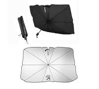 GNTHERF Parasole Parabrezza Auto, per Peugeot 206 (206+/206 Plus) 2009-2023 Protezione Solare Contro i Raggi Portabile Pieghevole Interno Proteggi Accessori