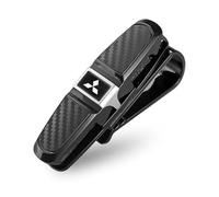 GNTHERF Porta Occhiali da Sole Auto, per Mitsubishi Outlander Lancer ASX Pajero Eclipse Cross Galante Portatile Magnetico Clip Stoccaggio Multifunzionale Accessori