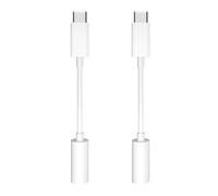 GNUADZ Adattatore jack per cuffie USB C a 3,5 mm, 2 pezzi USB C jack adattatore Aux compatibile con iPhone 16 Pro Max/16 Pro/16 Plus/16/15 Pro/15, Samsung Galaxy S24 S23 S22 S21 S20, Google Pixel 8/7