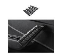 GNUFOPI Car Styling Posteriore Aria condizionata Presa Cornice Decorazione Copertura Adesivo Rivestimento Compatibile con Audi Q2 2018-2022 Accessori Auto in Fibra di Carbonio(B Carbon Fiber Color)