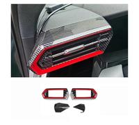 GNUFOPI Compatibile con Audi 2021 2022 2023 2024 A3 Modifica degli Interni in Fibra di Carbonio cruscotto Leva del Cambio Pannello Telaio Porta Accessori(Air Conditioning)