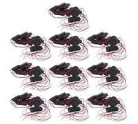 GNURBDILFO 100 Switch Pz On/Off 2 X 3V Cr2032 Pulsante per Batteria per Led