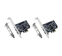 GNURBDILFO 2X Scheda PCI-e PCI Express FireWire, Scheda Controller IEEe 1394 con Firewire, per Trasmissione Video, Audio, Ecc