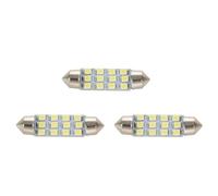 GNURBDILFO 3pz 42 mm 12 SMD 3528 LED Interni Auto C5w Lampadina Festone Cupola DC 12V