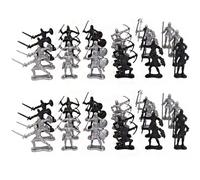 GNURBDILFO 48 Pz Simulazione Action Figure Romano Medievale Cavalieri Soldato, Uomini Classici Soldati Arcaici Medioevo Guerrieri Giocattolo