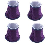 GNURBDILFO 4X E14 Paralume Fatto A Mano per Lampada da Parete Stile Europeo, Lampada di, Lampada A Candela, Lampada da Tavolo con Flanella Decor - Viola Scuro