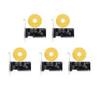 GNURBDILFO 5X Pci Scheda di Espansione Adattatore da 25Pin Parallela Ppt A Scheda Parallela Porta Controller Della Stampante Db25