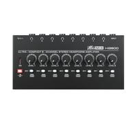 GNURBDILFO Amplificatore Stereo Audio HA800 Amplifier 8 Canali Amplificatore per Cuffie con Spina EU