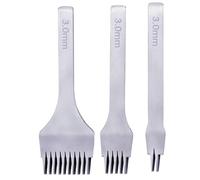 GNURBDILFO Attrezzo per Punzonatura In Pelle DIY per Fatti A Mano, 3,0 mm, Utensile per Punzonatura
