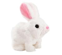 GNURBDILFO Peluche di Pasqua Giocattolo Interattivo Elettronico di Pasqua I Coniglietti Possono Camminare e Parlare con Suoni e Movimenti per Regalo