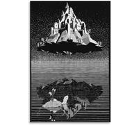 Gnvkd Ecbxz Famoso M.C. Escher Poster M.C. Escher nell'aria Dipinti su tela Arte moderna della parete M.C. Escher Stampe per la decorazione della parete domestica Immagine 60x80cm Senza cornice