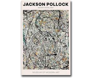 Gnvkd Ecbxz Jackson Pollock Poster Pittura astratta Jackson Pollock Canvas Wall Art Jackson Pollock Stampe per la decorazione della parete di casa moderna Immagine 60X80cm Senza cornice