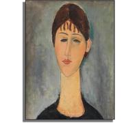 Gnvkd Ecbxz Poster di Amedeo Modigliani《Ritratto di Mme Zborowska》Tela Wall Art Pittura astratta Stampe di Amedeo Modigliani per l'immagine di Home Decor 50x70cm senza cornice