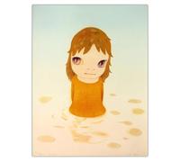 Gnvkd Ecbxz Yoshitomo Nara Poster《Dopo la Pioggia Acida.Versione Diurna》Pittura su tela Arte Murale Moderna Yoshitomo Nara Stampe Per Home Decor Quadro 50x70cm Senza Cornice