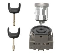 GNXfixt Interruttore di accensione, blocco barile, interruttore di accensione per Fiesta MK5 Focus MK1 Fusion Mondeo MK3 Transit Connect Transit MK6, serratura a cilindro con 2 chiavi