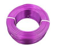 GNYVZXPLQ Filo Metallico in Alluminio, Aluminium Craft Wire Gold Plating Multicolor 1-2mm(Dark Purple,1mm)